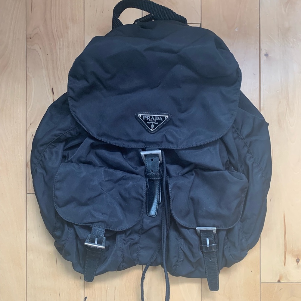 Authentic Used Nylon Vela Prada backpack